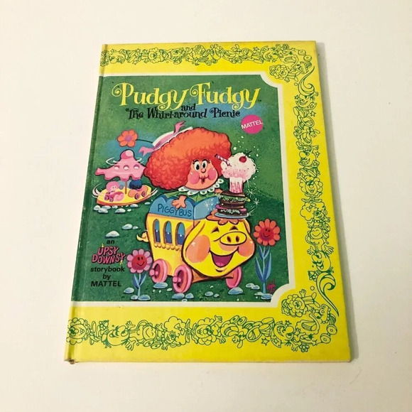 Vintage 1969 Mattel  Upsy Downsy Pudgy Fudgy Doll Playset with Board and Book - Picture 13 of 16
